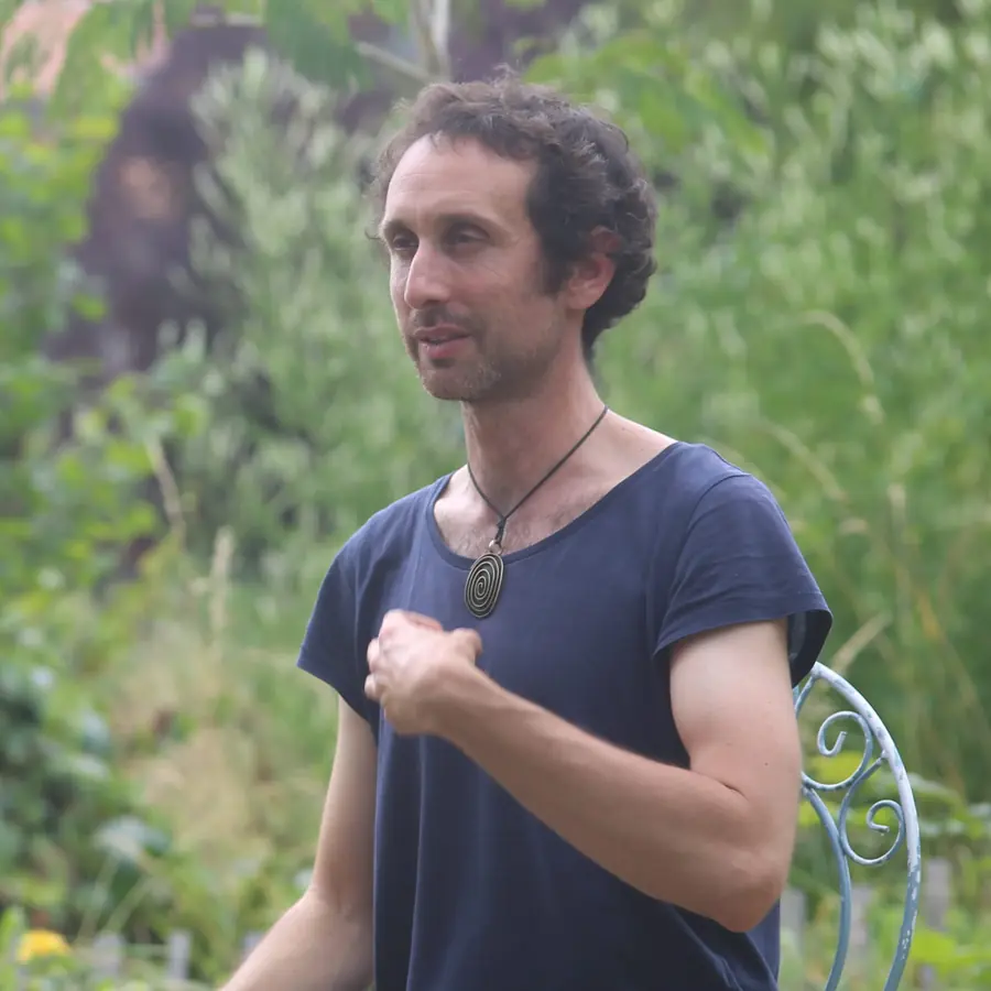 Gabriel Lechemin, au jardin