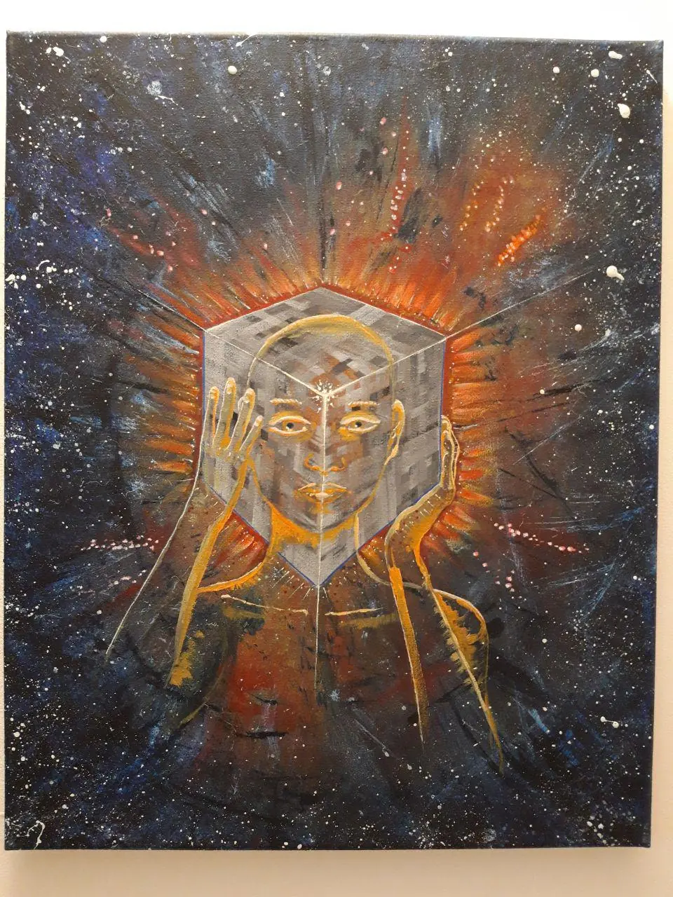 Le visage dans le cube